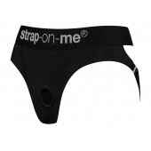 Черные трусики для насадок Heroine Lingerie Harness - size XL - Strap-on-me - купить с доставкой в Сызрани