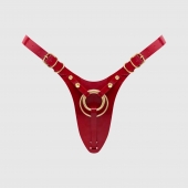 Красный пояс для фиксации насадок Strap-On-Me Leatherette Harness Fabulous - Strap-on-me - купить с доставкой в Сызрани