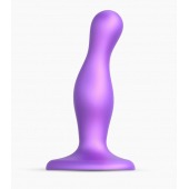 Фиолетовая насадка Strap-On-Me Dildo Plug Curvy size S - Strap-on-me - купить с доставкой в Сызрани