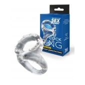 Прозрачное двойное эрекционное кольцо - Sex Expert - в Сызрани купить с доставкой