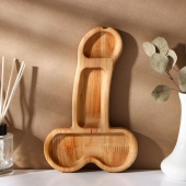 Деревянное блюдо для подачи в форме члена (25 х 16,5 х 1,7 см) - Сима-Ленд - купить с доставкой в Сызрани