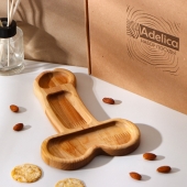 Деревянное блюдо для подачи в форме члена (25 х 16,5 х 1,7 см) - Сима-Ленд - купить с доставкой в Сызрани