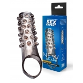 Дымчатая насадка на пенис с выпуклостями - 11 см. - Sex Expert - в Сызрани купить с доставкой