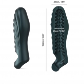 Серая силиконовая насадка на пенис с подхватом Manwan Ryzer - Manwan - в Сызрани купить с доставкой