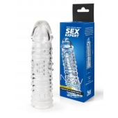 Прозрачная закрытая насадка на пенис - 17 см. - Sex Expert - в Сызрани купить с доставкой