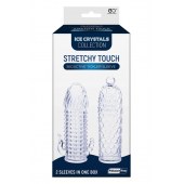 Набор из 2 прозрачных насадок на член Seductive Tickler Sleeves Set - NMC - в Сызрани купить с доставкой