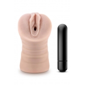 Телесный мастурбатор-вагина Ayumi с вибрацией - Blush Novelties - в Сызрани купить с доставкой