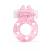 Розовое эрекционное виброкольцо в форме зайчика - 1137 - в Сызрани купить с доставкой