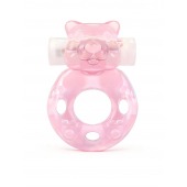 Розовое эрекционное виброкольцо в форме мишки - 1137 - в Сызрани купить с доставкой