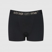 Черные трусики-боксеры для фиксации насадок Strap-on-me Harness Lingerie Allure - size XS - Strap-on-me - купить с доставкой в Сызрани