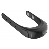 Черное эрекционное виброкольцо на ремешках - Boys of Toys - в Сызрани купить с доставкой