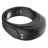 Черное эрекционное виброкольцо на ремешках - Boys of Toys - в Сызрани купить с доставкой