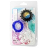 Набор из 3 эрекционных колец разного цвета и рельефа - Boys of Toys - в Сызрани купить с доставкой