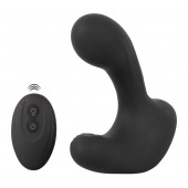Черная анальная вибропробка с функцией расширения RC Butt Plug with 3 functions - Orion - в Сызрани купить с доставкой