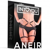 Черные стрепы на бёдра Aneir - Intoyou - купить с доставкой в Сызрани
