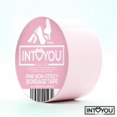 Розовый скотч для фиксации Non-Sticky Bondage Tape - 15 м. - Intoyou - купить с доставкой в Сызрани