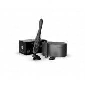 Черная секс-машина с функцией нагрева, насадками и присоской Sesh - Zalo - купить с доставкой в Сызрани