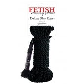 Черная веревка для фиксации Deluxe Silky Rope - 9,75 м. - Pipedream - купить с доставкой в Сызрани