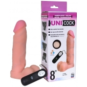 Фаллическая насадка Харнесс UNICOCK 8  с вибрацией - 20 см. - LOVETOY (А-Полимер) - купить с доставкой в Сызрани