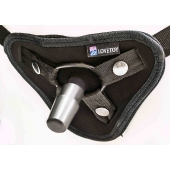 Страпон с 2 насадками и вибрацией UniStrap - 19 и 12 см. - LOVETOY (А-Полимер) - купить с доставкой в Сызрани