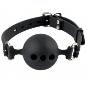 Силиконовый кляп-шар с отверстиями для дыхания Silicone Breathable Ball Gag Small - Pipedream - купить с доставкой в Сызрани
