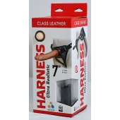 Насадка-фаллоимитатор на кожаных трусиках Harness Ultra Realistic 7  - 18 см. - LOVETOY (А-Полимер) - купить с доставкой в Сызрани