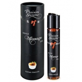 Массажное масло с ароматом крем брюле Huile de Massage Gourmande Creme Brulée - 59 мл. - Plaisir Secret - купить с доставкой в Сызрани