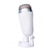 Мастурбатор-вагина в белой колбе с присоской и встраиваемой вибропулей - A-toys - в Сызрани купить с доставкой