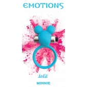 Голубое эрекционное виброколечко Emotions Minnie Breeze - Lola Games - в Сызрани купить с доставкой