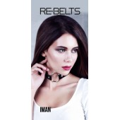 Чёрный чокер-кляп Iman Black - Rebelts - купить с доставкой в Сызрани