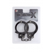 Чёрные наручники из листового металла BONDX METAL CUFFS BLACK - Dream Toys - купить с доставкой в Сызрани