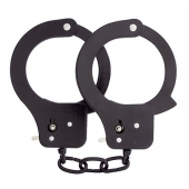 Чёрные наручники из листового металла BONDX METAL CUFFS BLACK - Dream Toys - купить с доставкой в Сызрани