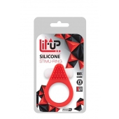 Красное эрекционное кольцо LIT-UP SILICONE STIMU RING 1 RED - Dream Toys - в Сызрани купить с доставкой