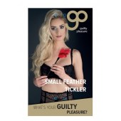 Пластиковая метелочка с красными пёрышками Small Feather Tickler - 32 см. - Blush Novelties - купить с доставкой в Сызрани