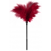Пластиковая метелочка с красными пёрышками Small Feather Tickler - 32 см. - Blush Novelties - купить с доставкой в Сызрани