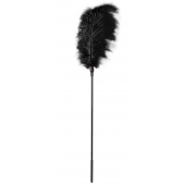 Стек с большим чёрным пером Large Feather Tickler - 65 см. - Blush Novelties - купить с доставкой в Сызрани