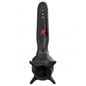 Чёрный вибростимулятор для головки члена с эффектом всасывания Vibrating Roto-Sucker - Pipedream - в Сызрани купить с доставкой