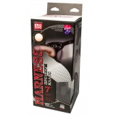 Кожаный пояс харнесс WOMAN LONG премиум класса с 3 насадками - LOVETOY (А-Полимер) - купить с доставкой в Сызрани