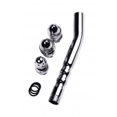 Металлический анальный душ с тремя насадками - ToyFa - купить с доставкой в Сызрани