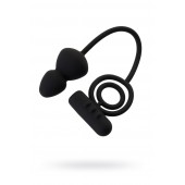 Чёрное эрекционное кольцо с вибростимулятором и анальным хвостом - Erotist Adult Toys - в Сызрани купить с доставкой