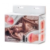 Двусторонний мастурбатор с вибропулей Satisfaction Babylicious - Lola Games - в Сызрани купить с доставкой