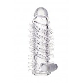 Насадка на пенис TOYFA A-Toys с вибропулей и шипами - 13,4 см. - A-toys - в Сызрани купить с доставкой