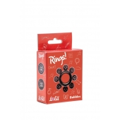 Чёрное эрекционное кольцо Rings Bubbles - Lola Games - в Сызрани купить с доставкой