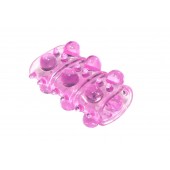 Розовая насадка на пенис Rings Armour - Lola Games - в Сызрани купить с доставкой