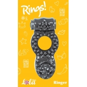 Чёрное эрекционное кольцо Rings Ringer - Lola Games - в Сызрани купить с доставкой