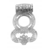 Прозрачное эрекционное кольцо Rings Treadle с подхватом - Lola Games - в Сызрани купить с доставкой