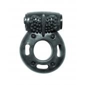 Черное эрекционное кольцо с вибрацией Rings Axle-pin - Lola Games - в Сызрани купить с доставкой
