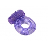 Фиолетовое эрекционное кольцо с вибрацией Rings Axle-pin - Lola Games - в Сызрани купить с доставкой