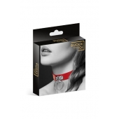 Красный узенький чокер с кольцом - Bijoux Pour Toi - купить с доставкой в Сызрани