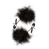Зажимы для сосков с пухом FEATHERED NIPPLE CLAMPS - Blush Novelties - купить с доставкой в Сызрани